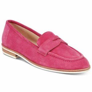 Nine West Antonecia Penny Loafer Pink Suede Size 8